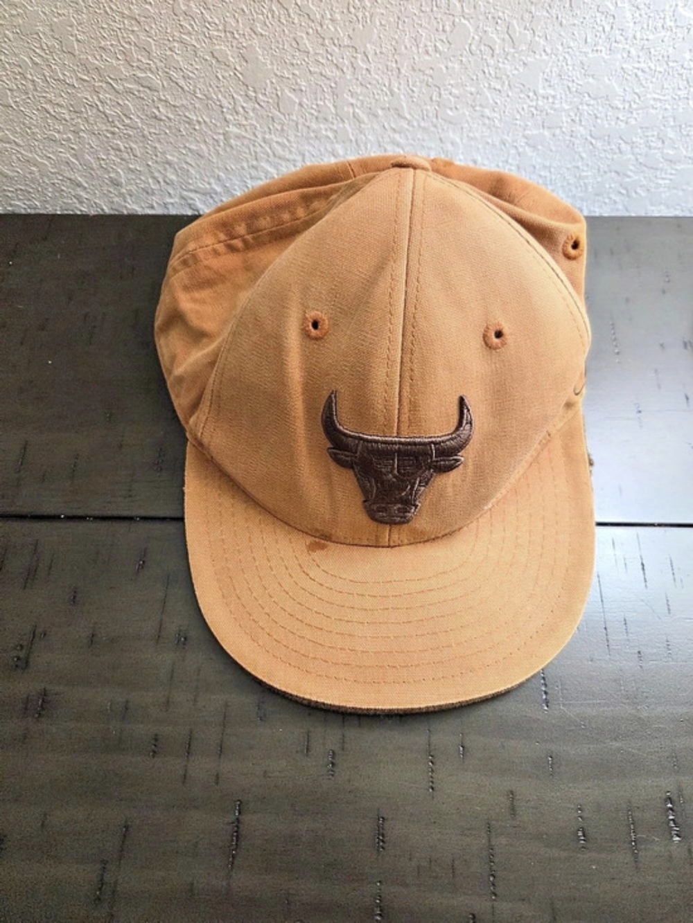VintagevReebok Chicago Bulls NBA Reebok Hat Brown Cotton